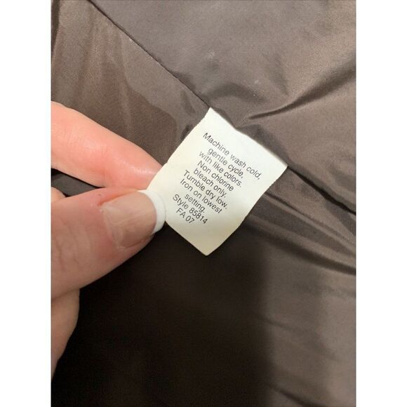 j crew womens solid brown puffer vest jacket Small Medium - Picture 6 of 6